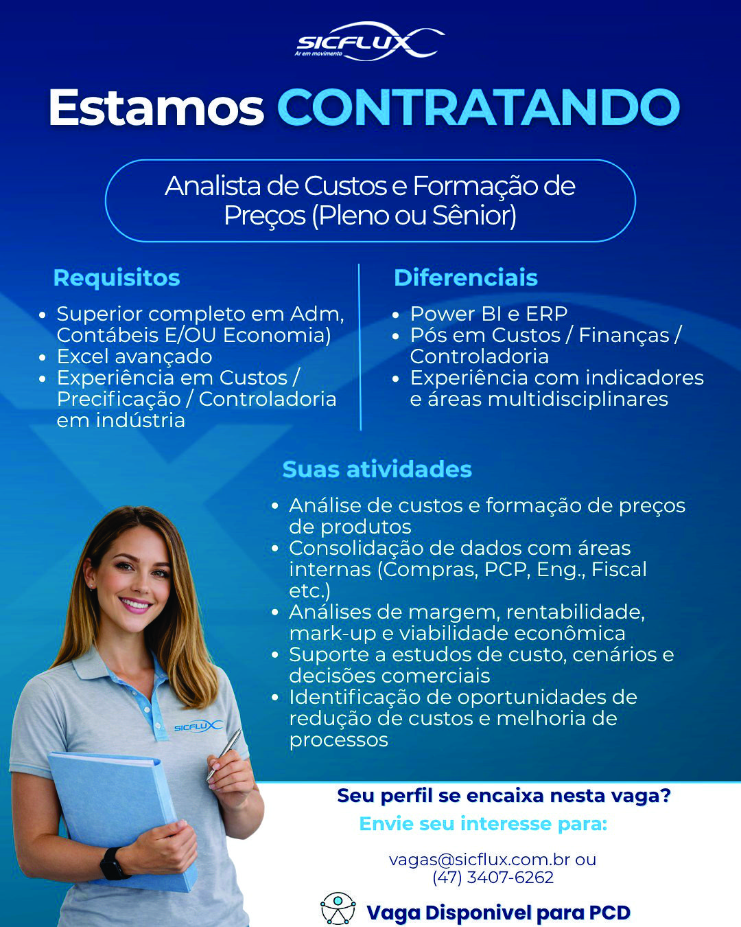 Imagem principal do classificado Faça parte do time Sicflux!